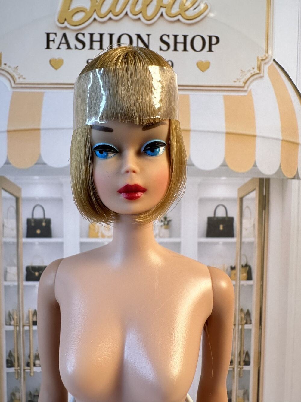 Vintage SHAG Short-Hair American Girl Barbie - Ash Blonde - Restored 1960's 1070